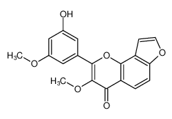 2-(3-hydroxy-5-methoxyphenyl)-3-methoxy-4H-furo[2,3-h]chromen-4-one CAS:680572-55-8 manufacturer & supplier