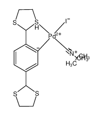 [Pd(κ2-C,S-C6H3((CHSCH2CH2S))2-2,5)I(CN-t-Bu)] CAS:680580-69-2 manufacturer & supplier