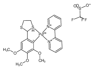 [Pd(κ2-C,S-C6H(OMe)3-2,3,4-(CHSCH2CH2S)-6)(2,2'-bipyridine)]OTf CAS:680580-80-7 manufacturer & supplier