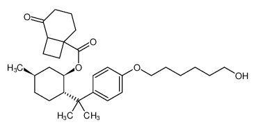 (1R,2S,5R)-2-(2-(4-((6-hydroxyhexyl)oxy)phenyl)propan-2-yl)-5-methylcyclohexyl 5-oxobicyclo[4.2.0]octane-1-carboxylate CAS:680580-86-3 manufacturer & supplier