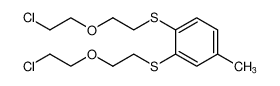 Benzene, 1,2-bis[[2-(2-chloroethoxy)ethyl]thio]-4-methyl- CAS:680587-66-0 manufacturer & supplier