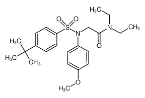 2-[(4-tert-butyl-benzenesulfonyl)-(4-methoxy-phenyl)-amino]-N,N-diethyl-acetamide CAS:680589-04-2 manufacturer & supplier