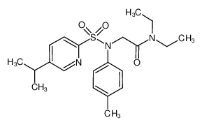 N,N-diethy-2-[(5-isopropyl-pyridine-2-sulfonyl)-p-tolyl-amino]-acetamide CAS:680589-44-0 manufacturer & supplier