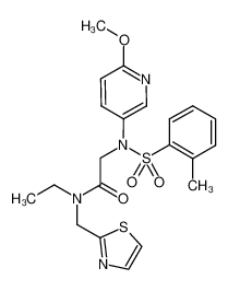 N-ethyl-2-[(6-methoxy-pyridin-3-yl)-(toluene-2-sulfonyl)-amino]-N-thiazol-2-yl-acetamide CAS:680590-46-9 manufacturer & supplier