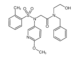 N-benzyl-N-(2-hydroxy-ethyl)-2-[(6-methoxy-pyridin-3-yl)-(toluene-2-sulfonyl)-amino]-acetamide CAS:680590-48-1 manufacturer & supplier