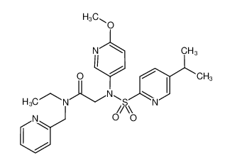 N-ethyl-2-[(5-isopropyl-pyridine-2-sulfonyl)-(6-methoxy-pyridin-3-yl)-amino]-N-pyridin-2-ylmethyl-acetamide CAS:680590-80-1 manufacturer & supplier