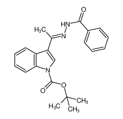 tert-butyl (E)-3-(1-(2-benzoylhydrazineylidene)ethyl)-1H-indole-1-carboxylate CAS:680592-45-4 manufacturer & supplier