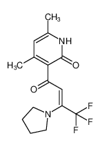 (Z)-4,6-dimethyl-3-(4,4,4-trifluoro-3-(pyrrolidin-1-yl)but-2-enoyl)pyridin-2(1H)-one CAS:680594-61-0 manufacturer & supplier