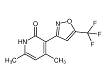 2(1H)-Pyridinone, 4,6-dimethyl-3-[5-(trifluoromethyl)-3-isoxazolyl]- CAS:680594-82-5 manufacturer & supplier