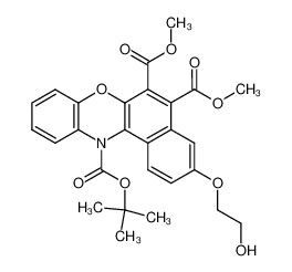 Dimethyl 12-(tert-butoxycarbonyl)-3-(2-hydroxyethoxy)-12H-benzo[a]phenoxazine-5,6-dicarboxylate CAS:680596-90-1 manufacturer & supplier