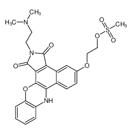 2-((2-(2-(dimethylamino)ethyl)-1,3-dioxo-1,2,3,8-tetrahydrobenzo[a]pyrrolo[3,4-c]phenoxazin-5-yl)oxy)ethyl methanesulfonate CAS:680596-92-3 manufacturer & supplier