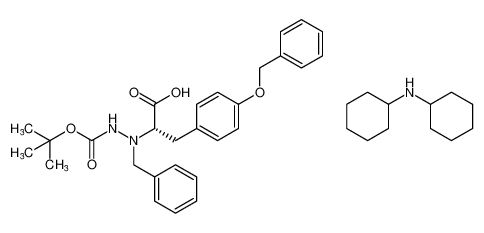 Hydrazinecarboxylic acid,2-[(1S)-1-carboxy-2-[4-(phenylmethoxy)phenyl]ethyl]-2-(phenylmethyl)-,1-(1,1-dimethylethyl) ester, compd. with N-cyclohexylcyclohexanamine(1:1) CAS:680601-76-7 manufacturer & supplier