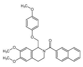 (6,7-dimethoxy-1-((4-methoxyphenoxy)methyl)-3,4-dihydroisoquinolin-2(1H)-yl)(naphthalen-2-yl)methanone CAS:680603-79-6 manufacturer & supplier