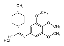 4-methyl-N-(3,4,5-trimethoxyphenyl)piperazine-1-carboxamide,hydrochloride CAS:68061-02-9 manufacturer & supplier