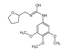 1-(oxolan-2-ylmethyl)-3-(3,4,5-trimethoxyphenyl)urea CAS:68061-12-1 manufacturer & supplier