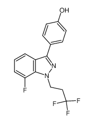 4-[7-fluoro-1-(3,3,3-trifluoropropyl)-1H-indazol-3-yl)phenol CAS:680611-82-9 manufacturer & supplier