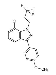 7-chloro-3-(4-methoxyphenyl)-1-(3,3,3-trifluoropropyl)-1H-indazole CAS:680611-83-0 manufacturer & supplier