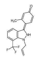 3-methyl-4-[1-prop-2-enyl-7-(trifluoromethyl)-2H-indazol-3-ylidene]cyclohexa-2,5-dien-1-one CAS:680612-05-9 manufacturer & supplier