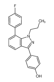 4-[7-(4-fluorophenyl)-1-propyl-1H-indazol-3-yl]phenol CAS:680612-63-9 manufacturer & supplier