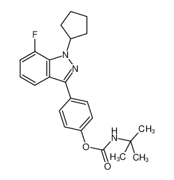 4-(1-cyclopentyl-7-fluoro-1H-indazol-3-yl)phenyl tert-butylcarbamate CAS:680612-92-4 manufacturer & supplier