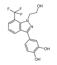 4-[1-(2-hydroxyethyl)-7-(trifluoromethyl)-1H-indazol-3-yl]-benzene-1,2-diol CAS:680613-68-7 manufacturer & supplier