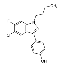 4-(1-butyl-5-chloro-6-fluoro-1H-indazol-3-yl)phenol CAS:680613-88-1 manufacturer & supplier