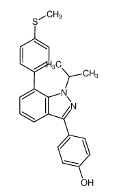 4-(1-isopropyl-7-[4-(methylthio)phenyl]-1H-indazol-3-yl)phenol CAS:680613-99-4 manufacturer & supplier