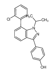 4-[7-(2-chlorophenyl)-1-isopropyl-1H-indazol-3-yl]phenol CAS:680614-05-5 manufacturer & supplier