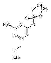 ethyl-phosphonothioic acid O-(6-methoxymethyl-2-methyl-pyrimidin-4-yl) ester O'-methyl ester CAS:68068-17-7 manufacturer & supplier