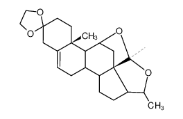 (11aR,13aR)-1,3,11a-trimethyl-3,3a,4,5,5a,5b,6,8,10,11,11a,11b,12,13-tetradecahydro-1H-spiro[[1,12]epoxynaphtho[2',1':4,5]indeno[1,7a-c]furan-9,2'-[1,3]dioxolane] CAS:6808-06-6 manufacturer & supplier