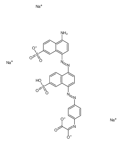 trisodium,2-[4-[[4-[(4-amino-7-sulfonatonaphthalen-1-yl)diazenyl]-7-sulfonatonaphthalen-1-yl]diazenyl]anilino]-2-oxoacetate CAS:68084-14-0 manufacturer & supplier