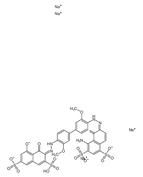 tetrasodium,(6Z)-4-amino-6-[[4-[4-[(2E)-2-(8-hydroxy-1-oxo-3,6-disulfonatonaphthalen-2-ylidene)hydrazinyl]-3-methoxyphenyl]-2-methoxyphenyl]hydrazinylidene]-5-oxonaphthalene-1,3-disulfonate CAS:68084-23-1 manufacturer & supplier