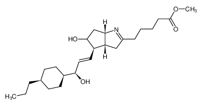 methyl 5-((3aR,4R,6aS)-5-hydroxy-4-((S,E)-3-hydroxy-3-((1r,4R)-4-propylcyclohexyl)prop-1-en-1-yl)-3,3a,4,5,6,6a-hexahydrocyclopenta[b]pyrrol-2-yl)pentanoate CAS:680979-72-0 manufacturer & supplier