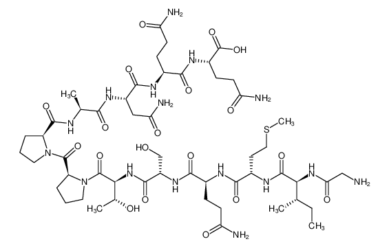 L-Glutamine, glycyl-L-isoleucyl-L-methionyl-L-glutaminyl-L-seryl-L-threonyl-L-prolyl-L-prolyl-L-alanyl-L-asparaginyl-L-glutaminyl- CAS:680985-65-3 manufacturer & supplier