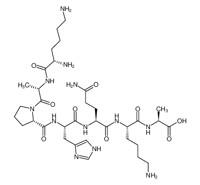 L-Alanine, L-lysyl-L-alanyl-L-prolyl-L-histidyl-L-glutaminyl-L-lysyl- CAS:680985-99-3 manufacturer & supplier