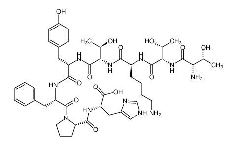 L-threonyl-L-threonyl-L-lysyl-L-threonyl-L-tyrosyl-L-phenylalanyl-L-prolyl-L-histidine CAS:680987-53-5 manufacturer & supplier