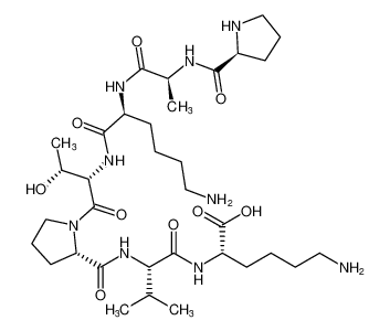 L-Lysine, L-prolyl-L-alanyl-L-lysyl-L-threonyl-L-prolyl-L-valyl- CAS:680987-79-5 manufacturer & supplier