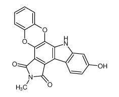 11-hydroxy-7-methylbenzo[5,6][1,4]dioxino[2,3-a]pyrrolo[3,4-c]carbazole-6,8(7H,13H)-dione CAS:680993-17-3 manufacturer & supplier