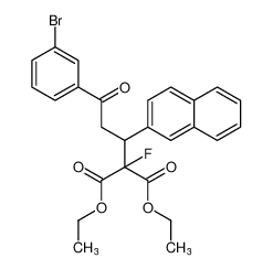 diethyl 2-(3-(3-bromophenyl)-1-(naphthalen-2-yl)-3-oxopropyl)-2-fluoromalonate CAS:680997-52-8 manufacturer & supplier