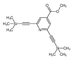 4-Pyridinecarboxylic acid, 2,6-bis[(trimethylsilyl)ethynyl]-, methyl ester CAS:680997-97-1 manufacturer & supplier