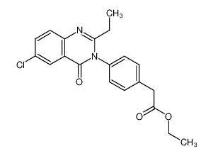 [4-(6-chloro-2-ethyl-4-oxo-4H-quinazolin-3-yl)-phenyl]-acetic acid ethyl ester CAS:68100-75-4 manufacturer & supplier