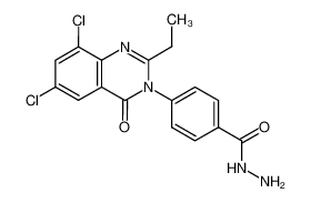 4-(6,8-dichloro-2-ethyl-4-oxo-4H-quinazolin-3-yl)-benzoic acid hydrazide CAS:68100-84-5 manufacturer & supplier