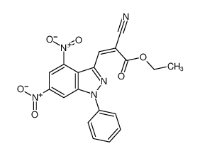 ethyl (Z)-2-cyano-3-(4,6-dinitro-1-phenyl-1H-indazol-3-yl)acrylate CAS:681001-66-1 manufacturer & supplier