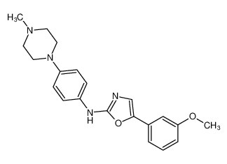 5-(3-methoxyphenyl)-N-(4-(4-methylpiperazin-1-yl)phenyl)oxazol-2-amine CAS:681001-94-5 manufacturer & supplier