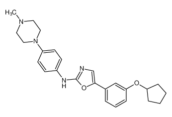 5-(3-(cyclopentyloxy)phenyl)-N-(4-(4-methylpiperazin-1-yl)phenyl)oxazol-2-amine CAS:681002-03-9 manufacturer & supplier