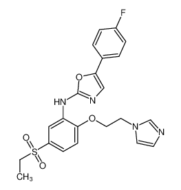 N-(2-(2-(1H-imidazol-1-yl)ethoxy)-5-(ethylsulfonyl)phenyl)-5-(4-fluorophenyl)oxazol-2-amine CAS:681002-60-8 manufacturer & supplier