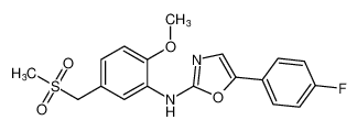 5-(4-fluorophenyl)-N-(2-methoxy-5-((methylsulfonyl)methyl)phenyl)oxazol-2-amine CAS:681002-71-1 manufacturer & supplier