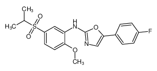 5-(4-fluorophenyl)-N-(5-(isopropylsulfonyl)-2-methoxyphenyl)oxazol-2-amine CAS:681002-86-8 manufacturer & supplier