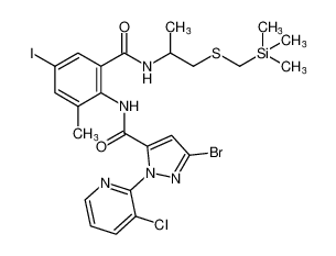 3-bromo-1-(3-chloropyridin-2-yl)-N-(4-iodo-2-methyl-6-((1-(((trimethylsilyl)methyl)thio)propan-2-yl)carbamoyl)phenyl)-1H-pyrazole-5-carboxamide CAS:681123-97-7 manufacturer & supplier