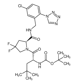 L-Prolinamide,N-[(1,1-dimethylethoxy)carbonyl]-4-methyl-D-leucyl-N-[[5-chloro-2-(1H-tetrazol-1-yl)phenyl]methyl]-4,4-difluoro- CAS:681128-18-7 manufacturer & supplier